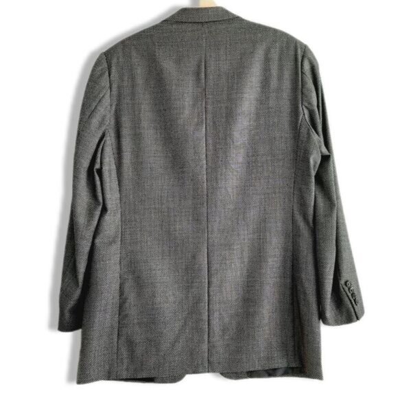 PAL ZILERI Italy Suit Jacket 100% Wool Grey Men's Sz 42 R - Picture 9 of 16